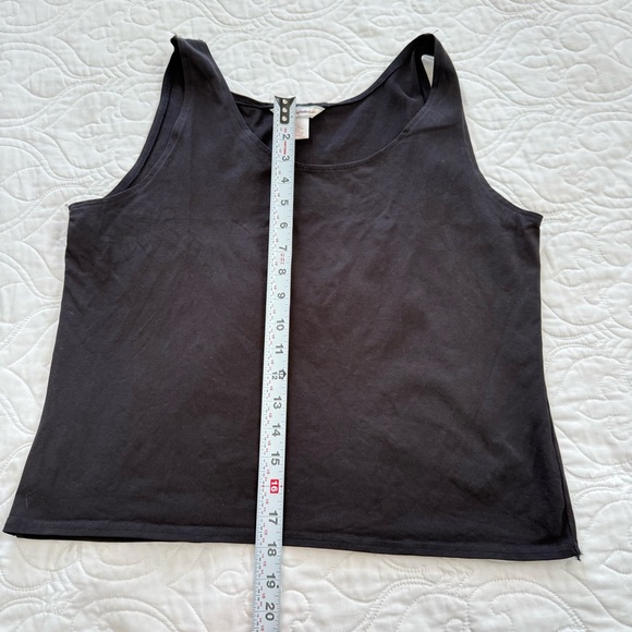 Tommy Bahama Silk Cotton Stretch Classic Black Sleeveless Tank Top Women’s L EUC - Picture 5 of 8